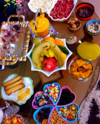 میزعصرونه برای دوستم