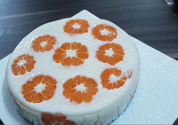 دسر مغزدار نارنگی