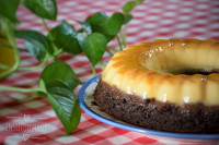 کیک کارامل دارک چاکلت