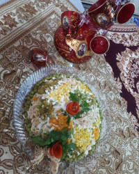 سالاد الوووویه من و پسر پزم لایک یادتون نره زحمت کشید