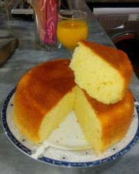 کیک آبجوش من با دستور تارا جون عالی بود