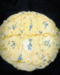 کیک پرتقال با کرم مشکوفی