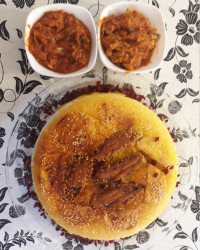 ته دیگ بال مرغ و سس مخصوص