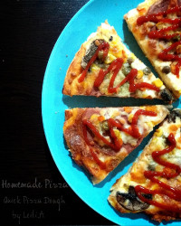 پیتزا با خمیر فوری