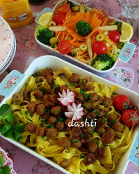 فتوچینی با گوشت قلقلی