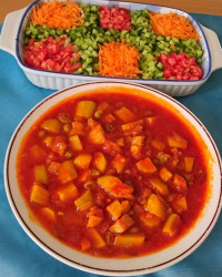 خوراک کدو سبز