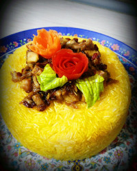 پلو زعفرونی