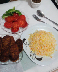 کباب تابه ای گوشت