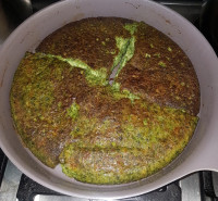 کوکو تره فرنگی وپیازچه وبرگ های تربچه