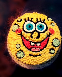 کیک خامه ای باب اسفنجی