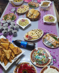 اسنک، ژله، الویه، قفقازی،کشک بادمجون،سالاد ماکارونی