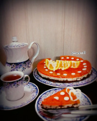 چیز کیک پرتقالی