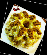 رشته پلو قالبی