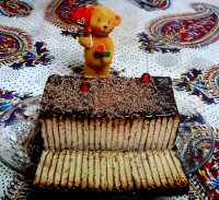 کیک یخچالی .ممنون از نگاه پر مهرتون