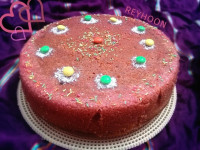 ژلو کیک دو رنگ