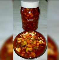 ترشی بندری با پودر انبه