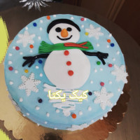 کیک آدم برفی