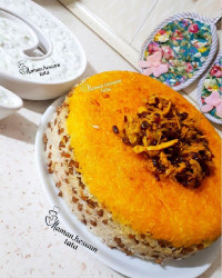 ته چین عدس پلو