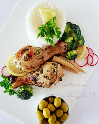 مرغ مارینه ی یونانی