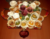 ♡♧گل با پوست پرتقال و انار♧♡