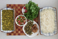 پلوکته وخورشت ترشی تره نازنازی