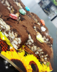 کیک یخچالی موزاییکی