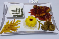 مرغ با سس زرشک