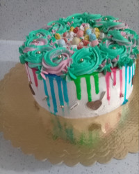 کیک رنگارنگ