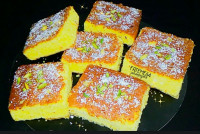 کیک تخته ای نارگیل و کشمش