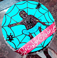 کیک تولد با تم مرد عنکبوتی سفارشی