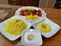 مرغ با سس زرشک