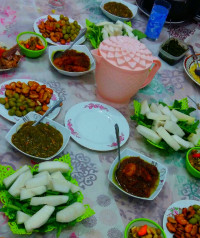 سفره شام (خونه مامان طیبه)