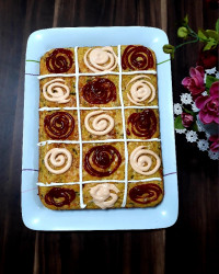 کیک مرغ وبادمجان