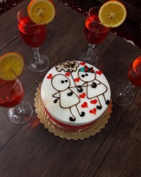 کیک و ژله ولنتاین