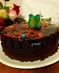 کیک پرتقالی شکلاتی