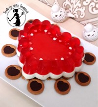 چیزکیک توت فرنگی روز عشق