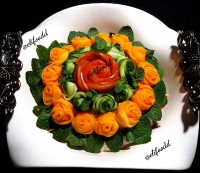 ایده تزیین سالاد ،،خوشگله مگه نه ??