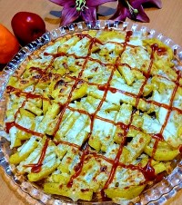 سیب زمینی پنیری تنوری