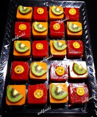 ژله بستنی رنگین کمان قالبی