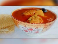 آبگوشت ساده مرغ