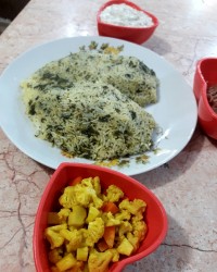 گشنیز پلو باتن ماهی