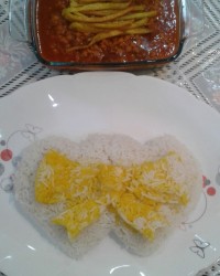 خورشت قیمه و پلو قالبی