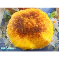 ته دیگ سیب زمینی رنده شده