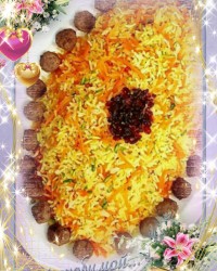 هویج پلو باگوشت قلقلی