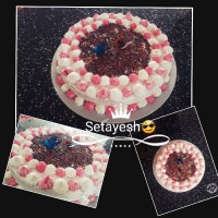 کیک با روکش خامه