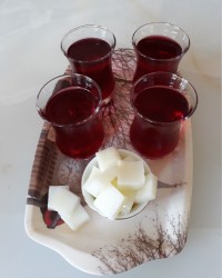 ژله قند وچای برای تولد پسرم