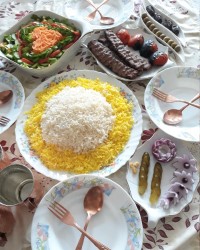 چلو کباب ناهارتولد پسرم متین