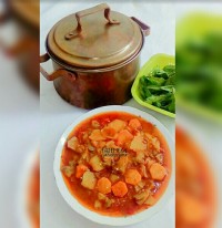 تاس کباب سبزیجات بدون گوشت