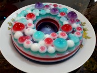 ژله شیر رنگین کمان