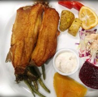 ماهی و مرغ شکم پر شمالی